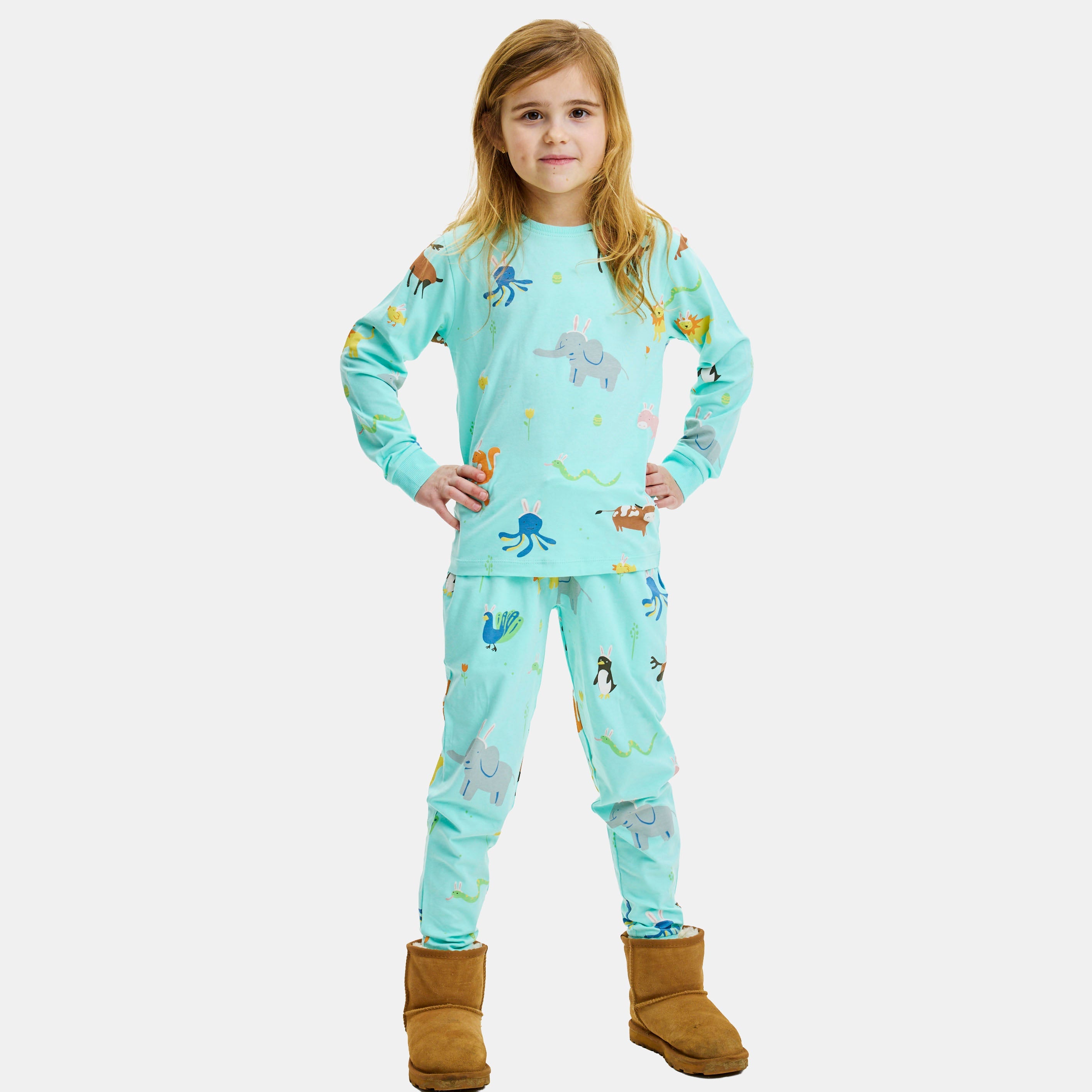 Falske kaniner påskepysj - Barn.